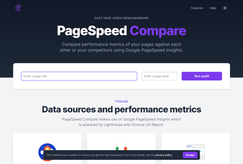 PageSpeed Compare