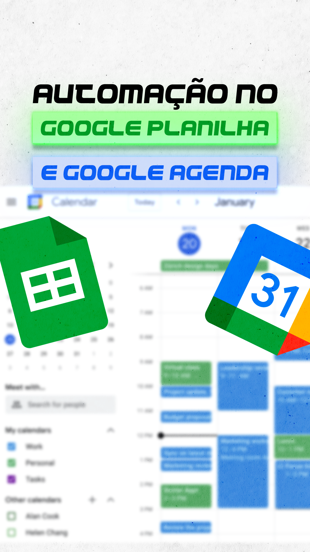 - Automação no Google Planilha e Google Agenda 2